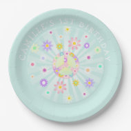 Groovy Retro Birthday Papieren Bordje