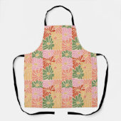Groovy Retro Bloem Schort (Voorkant)
