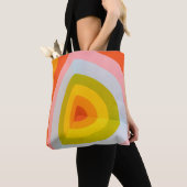 Groovy Retro Bogen Canvas Tas (Dichtbij)