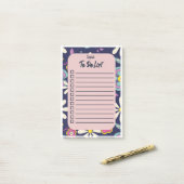 Groovy Retro Bohemian om lijstnaam te doen Post-it® Notes (Op bureau)