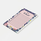 Groovy Retro Bohemian om lijstnaam te doen Post-it® Notes (Schuin)