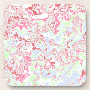Groovy Retro Boho Eclectische Funky Kleurrijk Marm Bier Onderzetter