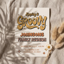Groovy Retro Boho Familiebijeenkomst
