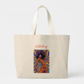 Groovy Retro Canvas tas (Achterkant)