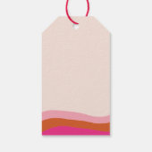 Groovy Retro Cute Ghost Dank u wel, de verjaardag Cadeaulabel (Achterkant)