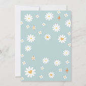 Groovy Retro Daisy 1st Birthday Invitation (Dos)