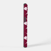Groovy Retro Daisy Pattern Deep Berry Pink (Côté droit)