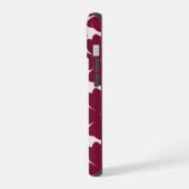 Groovy Retro Daisy Pattern Deep Berry Pink (Côté gauche)
