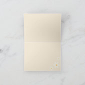 Groovy Retro Daisy Pink Rainbow - kaart met dank a (Binnen)