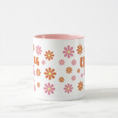 Groovy Retro Daisy Toekomst Mevrouw Verloving Gift Mok (Midden)
