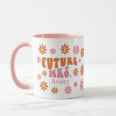 Groovy Retro Daisy Toekomst Mevrouw Verloving Gift Mok (Links)