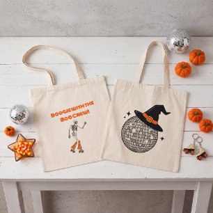 Groovy Retro Disco Halloween Boo Crew Canvas Tas