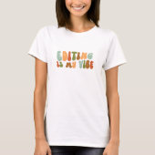 Groovy Retro Editing is mijn vibe, editor T-shirt (Voorkant)