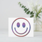 Groovy Retro Face Briefkaart (Staand voorkant)