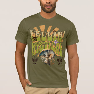 Groovy Retro Feelin' Mystieke Paddenstoelen T-shirt