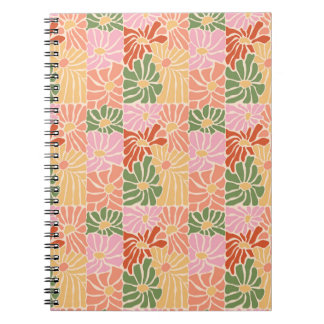 Groovy Retro Floral  Notitieboek