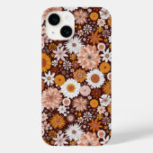 Groovy Retro Flower Garden Pattern Case-Mate iPhone Case (Achterkant)
