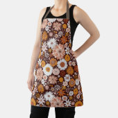 Groovy Retro Flower Garden Pattern Schort (Insitu)