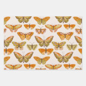 Groovy Retro Flowers, Butterflies en Geometric Inpakpapier Vel (Voorkant)