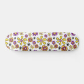Groovy Retro Flowers Skateboard (Horizontaal)