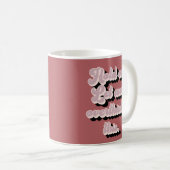 Groovy Retro Funny laat me dit overdenken Koffiemok (Voorkant rechts)