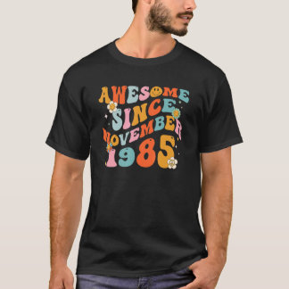 Groovy Retro Geweldige sinds 1985 37 jaar oud T-shirt
