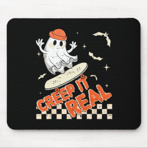 Groovy Retro Ghost Halloween Creep It Real Boys SK Muismat