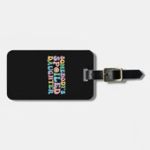 Groovy Retro Iemand zijn verwende dochter Bagagelabel (Voorkant horizontaal)