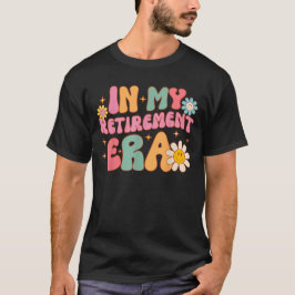 Groovy Retro In Mijn Pensioen Era Grappige Leraar T-shirt