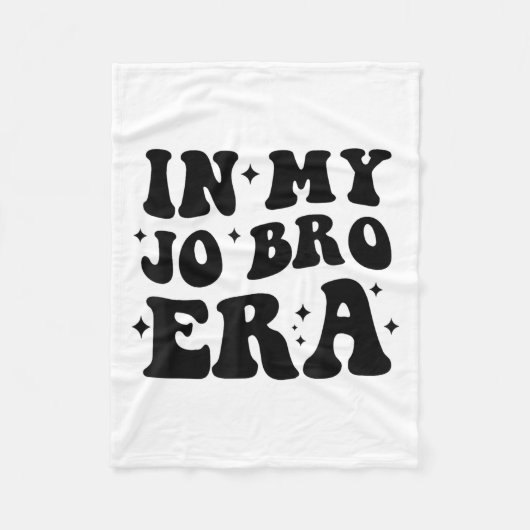 Groovy Retro In My Jo Bro Era Funny Womens Mens  Fleece Deken (Voorkant)