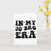 Groovy Retro In My Jo Bro Era Funny Womens Mens  Kaart (Gele Bloem)