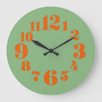 Groovy /Retro jaren 1970 Sinaasappel en Groen
