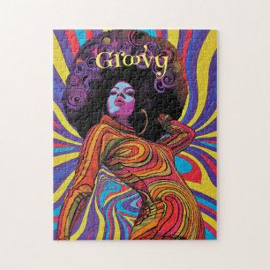 Groovy Retro Jigsaw puzzel