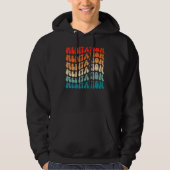 Groovy Retro Meditation Retro 70s Hippie Boho Hipp Hoodie (Voorkant)