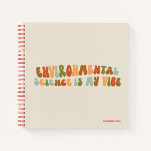 Groovy, retro milieuwetenschap is mijn vibe notitieboek