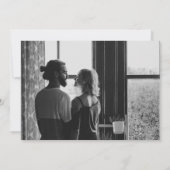 Groovy Retro Mod Brown Unique Wedding Photo Save The Date (Achterkant)