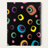Groovy Retro Mod Geometrisch Abstracte Harde Kaft Planner (Achterkant)