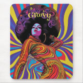 Groovy Retro Muismat (Voorkant)