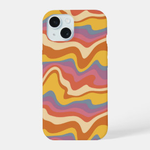 Groovy Retro Patroon iPhone 15 Hoesje