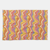 Groovy Retro Patroon Theedoek (Horizontaal)