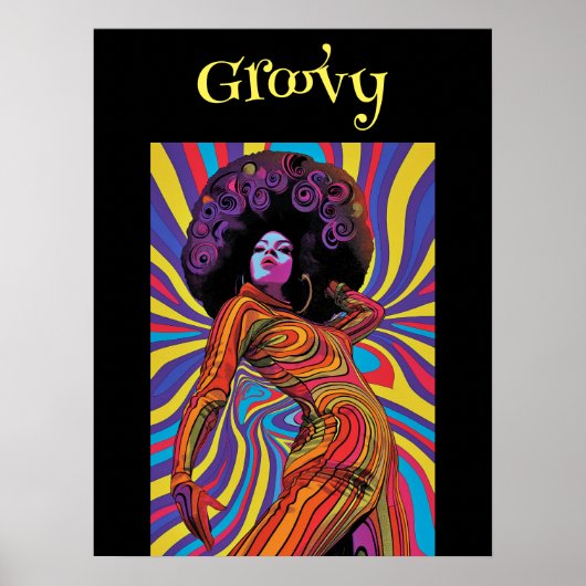 Groovy Retro Poster (Voorkant)