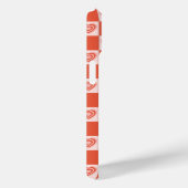 Groovy Retro Romantische Liefde Hart Rood Checkerb Case-Mate iPhone Case (Achterkant / Rechts)