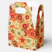 Groovy Retro Sinaasappel Hippie Flowers Patroon Bedankdoosjes (Geopend)