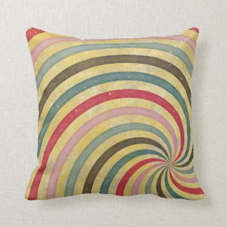 Groovy Retro Spiral Sunbeam Ray Swirl Kussen