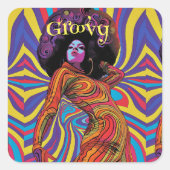 Groovy Retro Sticker (Voorkant)