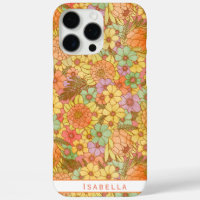 Groovy Retro Summertime Protea en Daisy Pattern
