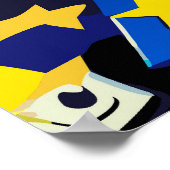 Groovy Retro Superheld Donald Trump Portret Poster (Hoek)