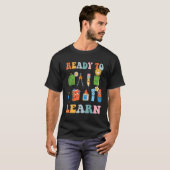 Groovy Retro Teacher Life Daisy Hippy Ready To Lea T-shirt (Voorkant volledig)