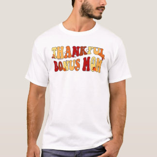 Groovy Retro Thankful Bonus Mam Thanksgivi T-shirt