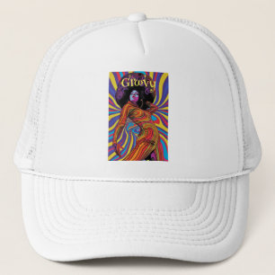 Groovy Retro Trucker Hat Pet